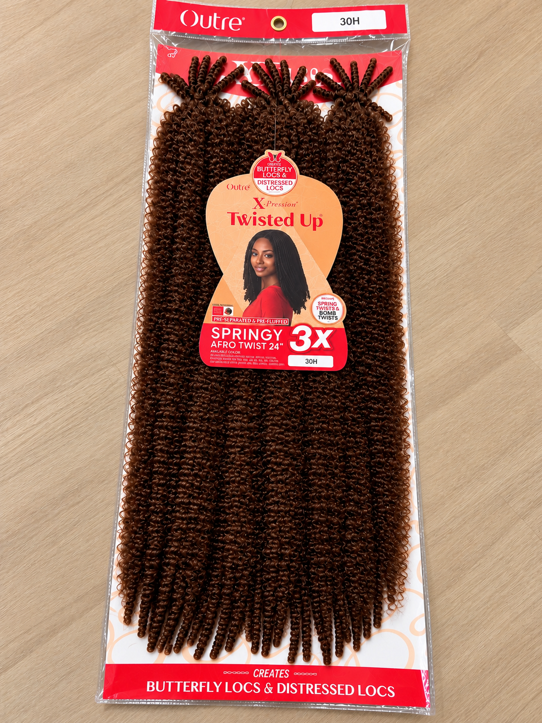 Afro Kinky twisted up - crochet braids