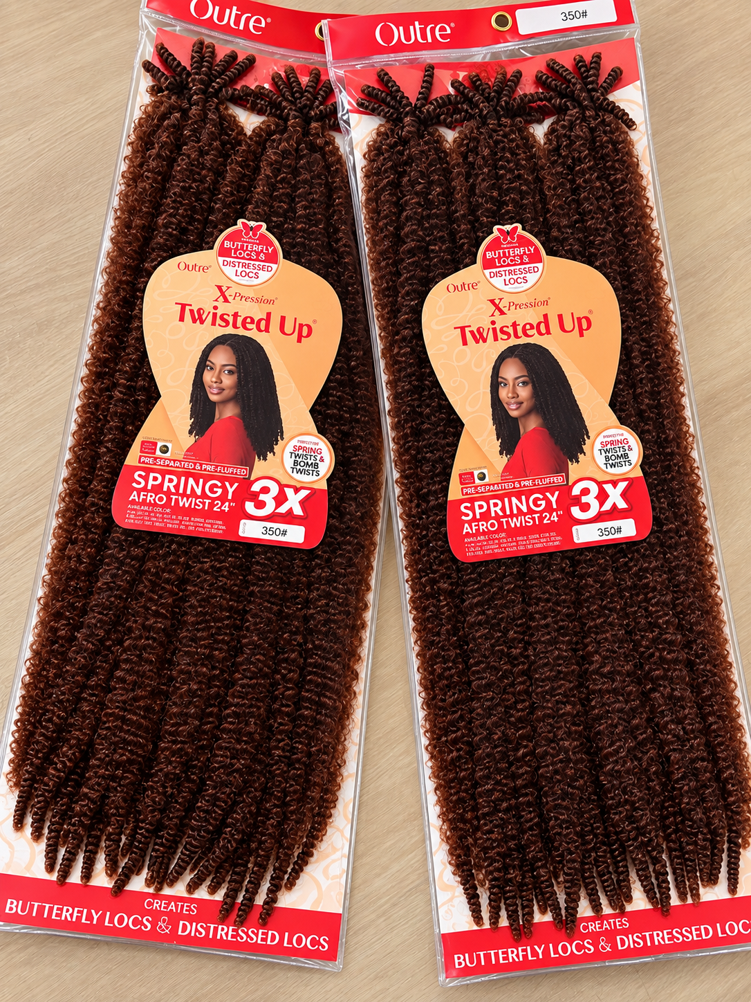 Afro Kinky twisted up - crochet braids