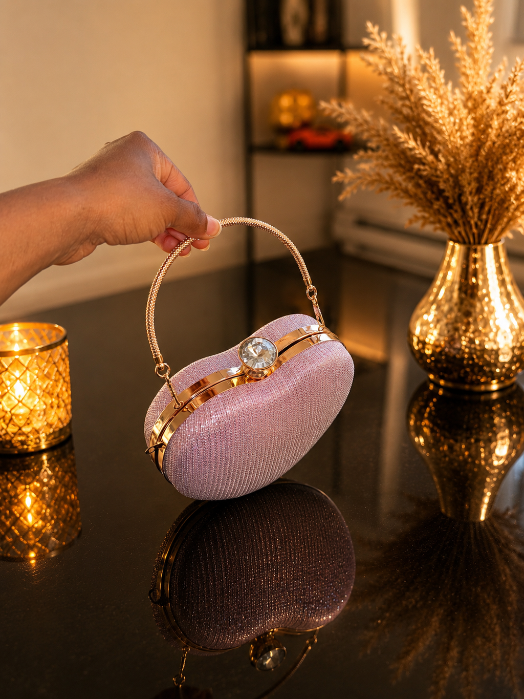 Sac à main rose