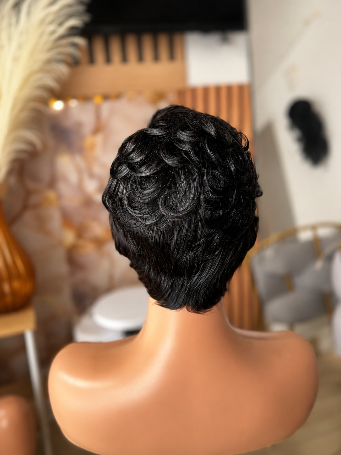 Perruque Naturelle| pixie cut